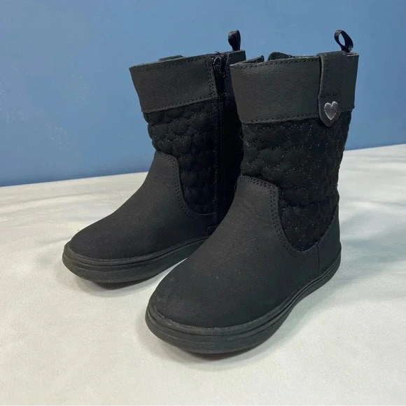 Joe Fresh Girls Black  Boots, Size 7 - Picture 4 of 8